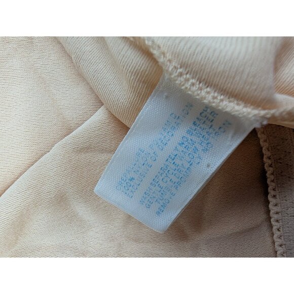 Vintage Vassarette Skirt Half Slip Women's Medium Beige side Slits - Picture 5 of 10